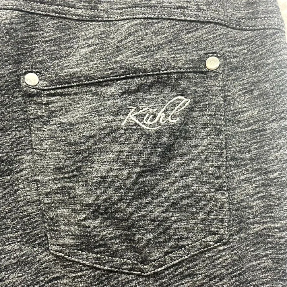 Kuhl Sweatpants Womens 10 Gray Nova Cargo Drawstring Lounge Hiking Outdoor Run - Picture 7 of 14